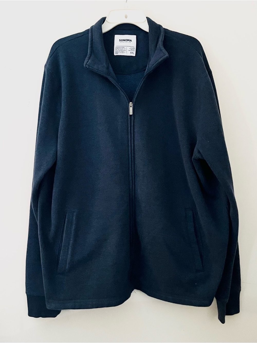 Sonoma Navy Blue Lightweight Zip-Up Shirt Jacket